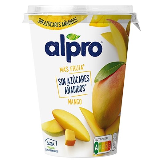 yogur vegetal mango sin azucar 400g