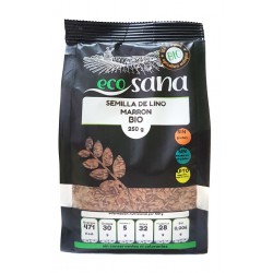 semilla lino marron bio 250gr ecosana