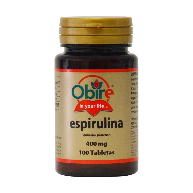 espirulina 400mg 100tab