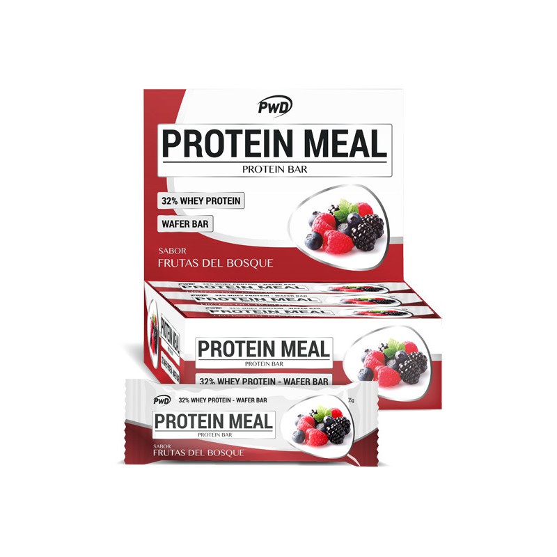 barrita frutas del bosque protein meal 35gr sin azucar a adido