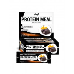 barrita chocolate negro y naranja protein meal 35gr sin azucar a adido