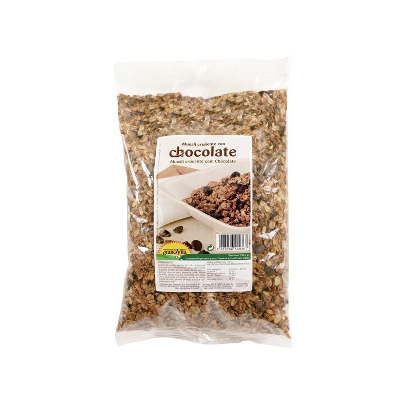 muesli crujiente chocolate 750gr