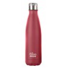 botella bbo termo acero inoxidable 350ml roja y funda irisana