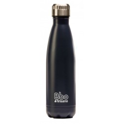 botella bbo termo acero inoxidable 750ml azul y funda irisana