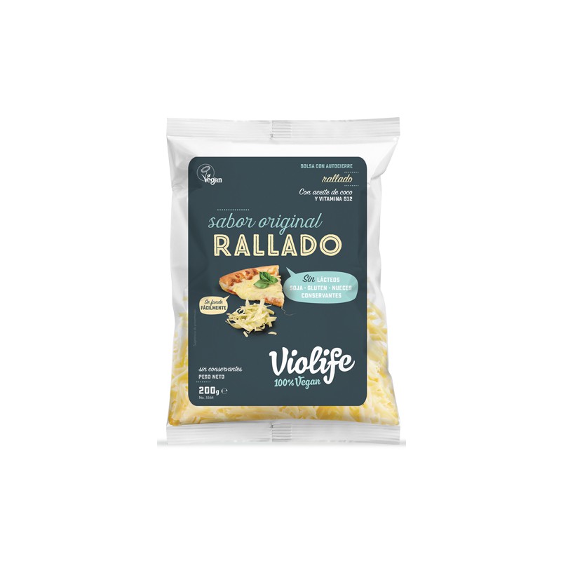 refrig queso violife rallado original 200 gr